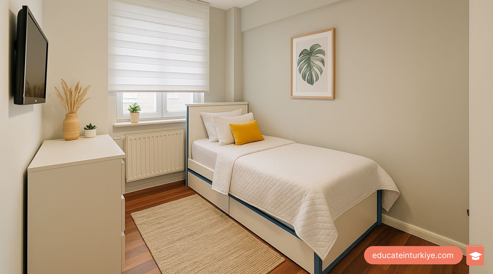 اتاق دانشجویی خوابگاه دانشگاه اطلس