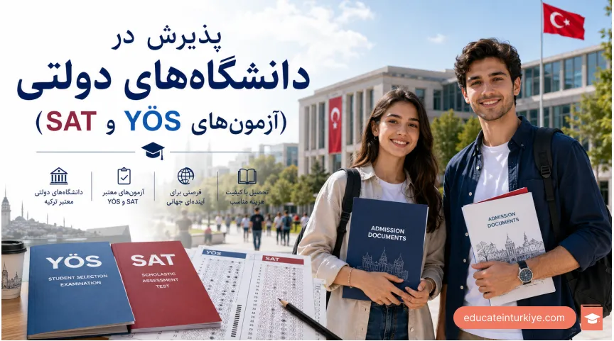 پذیرش در دانشگاه‌های دولتی با آزمون‌های YÖS و SAT